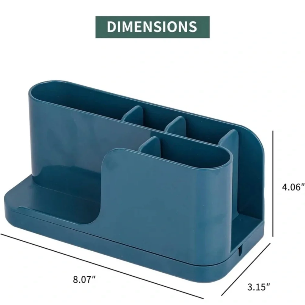 BNWT Blue Green Teal Makeup Brush Organizer DIY Setup Multiple Options Storage